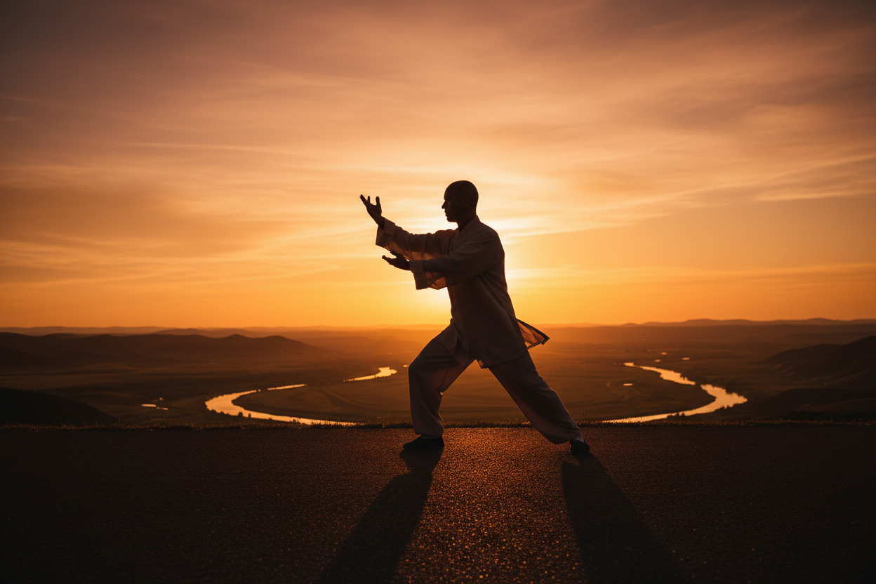 maestro haciendo Chi Kung Qi Gong